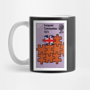 1973 British Postage Stamp - Joining the EEC Mug